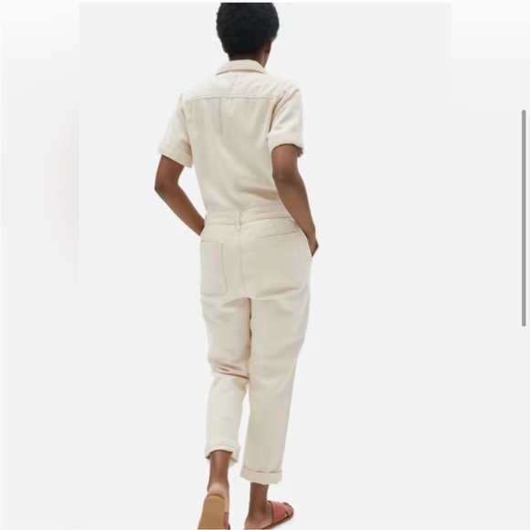 EVERLANE-THE SHORT SLEEVE DENIM COVERALL, SIZE 10 - Picture 4 of 8